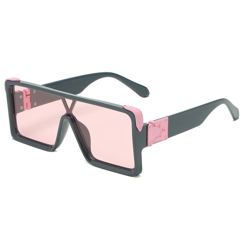 Fashion Oversized Square Sunglasses Men Lens Outdoor Tourism Sunscreen Sunshade Glasses Goggles non-polarized