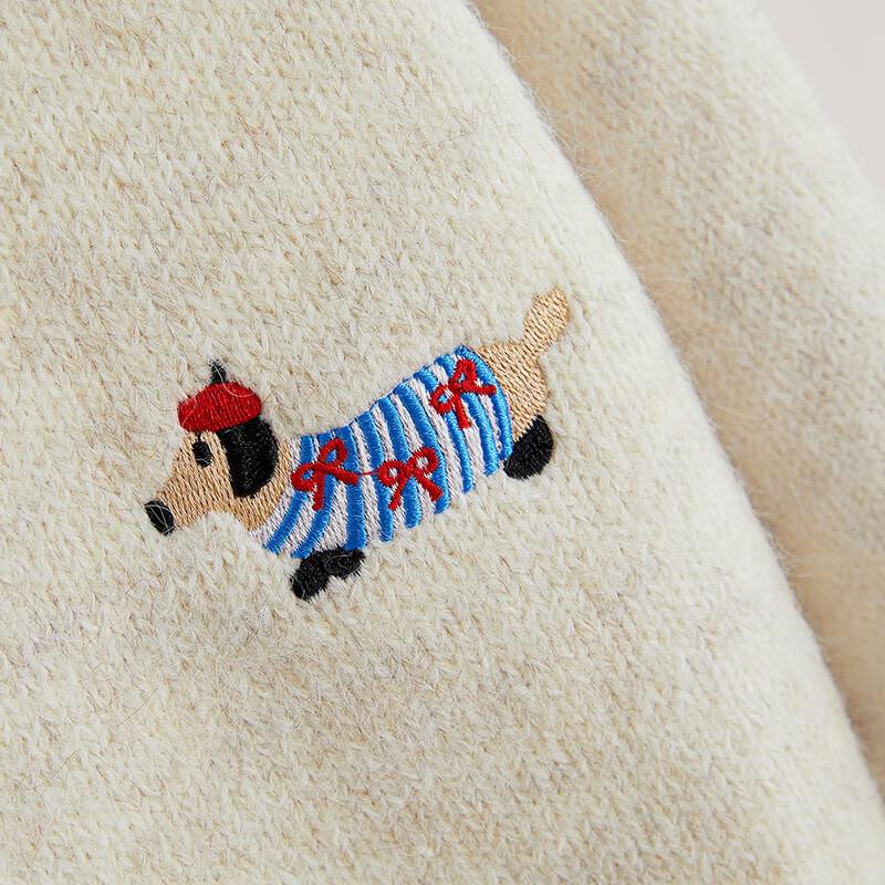 Ta Chi Button-Front Embroidered Knit Cardigan