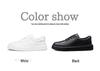 Men's Spring Collection: White Trendy Non-Slip Thick Sole Casual Sports Board Shoes