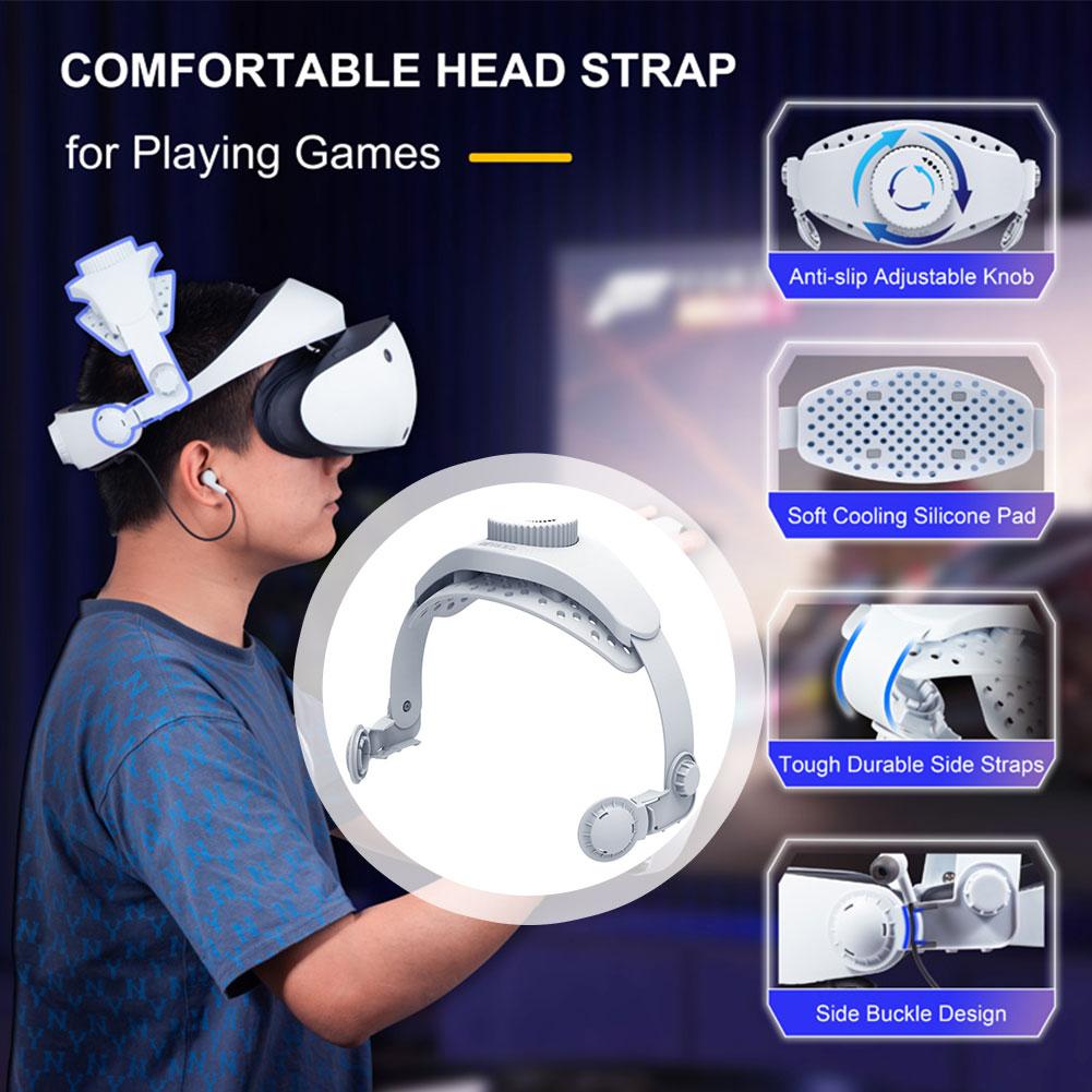 

Регулируемый ремешок на голову для гарнитуры PSVR2 VR Поддержка декомпрессионного баланса для VR2 Comfort Bracke R9Y5