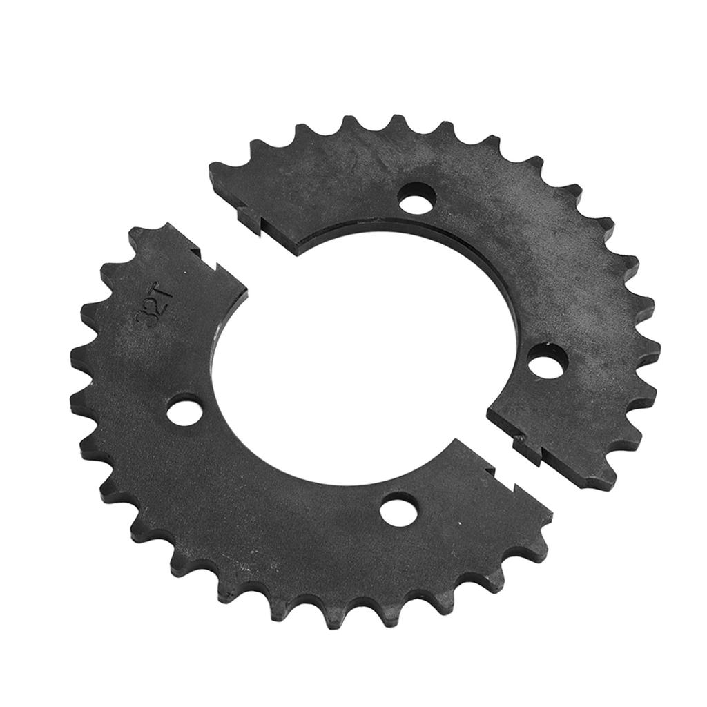 32 Tooth Split Sprocket 420 Steel Split Type Chain Sprocket for Motorcycle Electric Bike Scooter