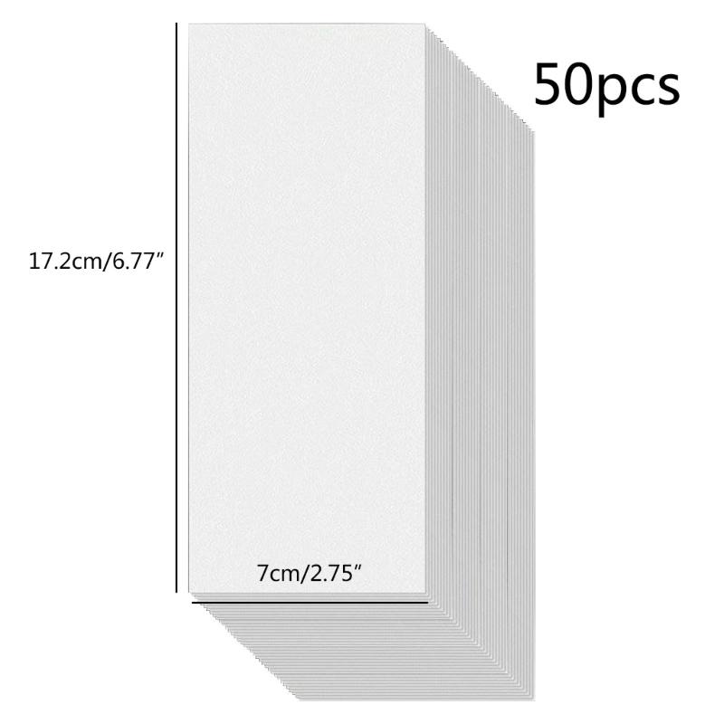50Sheerts Replaceable Checklist Memo Board Refill Sheet Unlined 6.77x2.75Inch