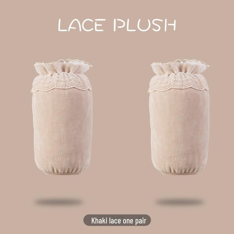 Women's White Lace Waterproof Sleeves - Anti-Fouling, Autumn/Winter Style