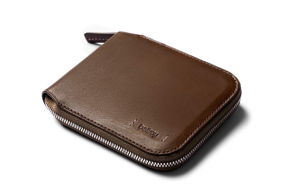 

Zip Wallet Premium Edition Darkwood zipper coin [Bellroy] – - (leather wallet, wallet)