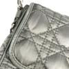 Dior Logo Cannage Quilted Crossbody Pochette Flap Shoulder Bag Gray Based