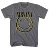 26 Nirvana Inverse Smile Grey Official Tee T-Shirt Mens Unisex Unisex T-Shirt