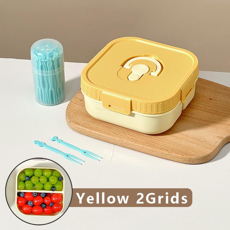 Plastic Bento Box Microwave Safe Leak-proof Divided Lunch Box Portable 23 Compartment Stackable Food Container For School 2230₽