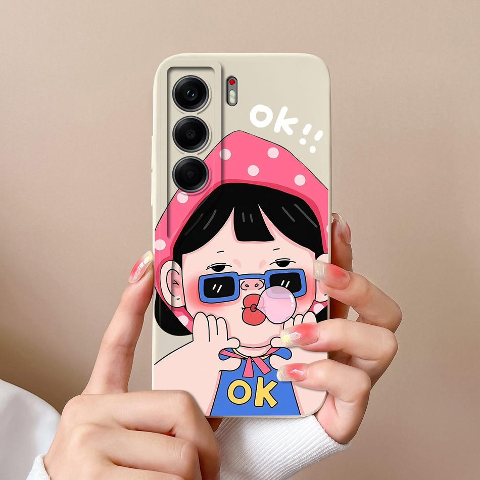 For Tecno Camon 40 Pro Phone Case Cute Animals Soft Back Cover Liquid Silicone Phone Shell For Camon40 Pro 4G 5G Anti Drop Funda