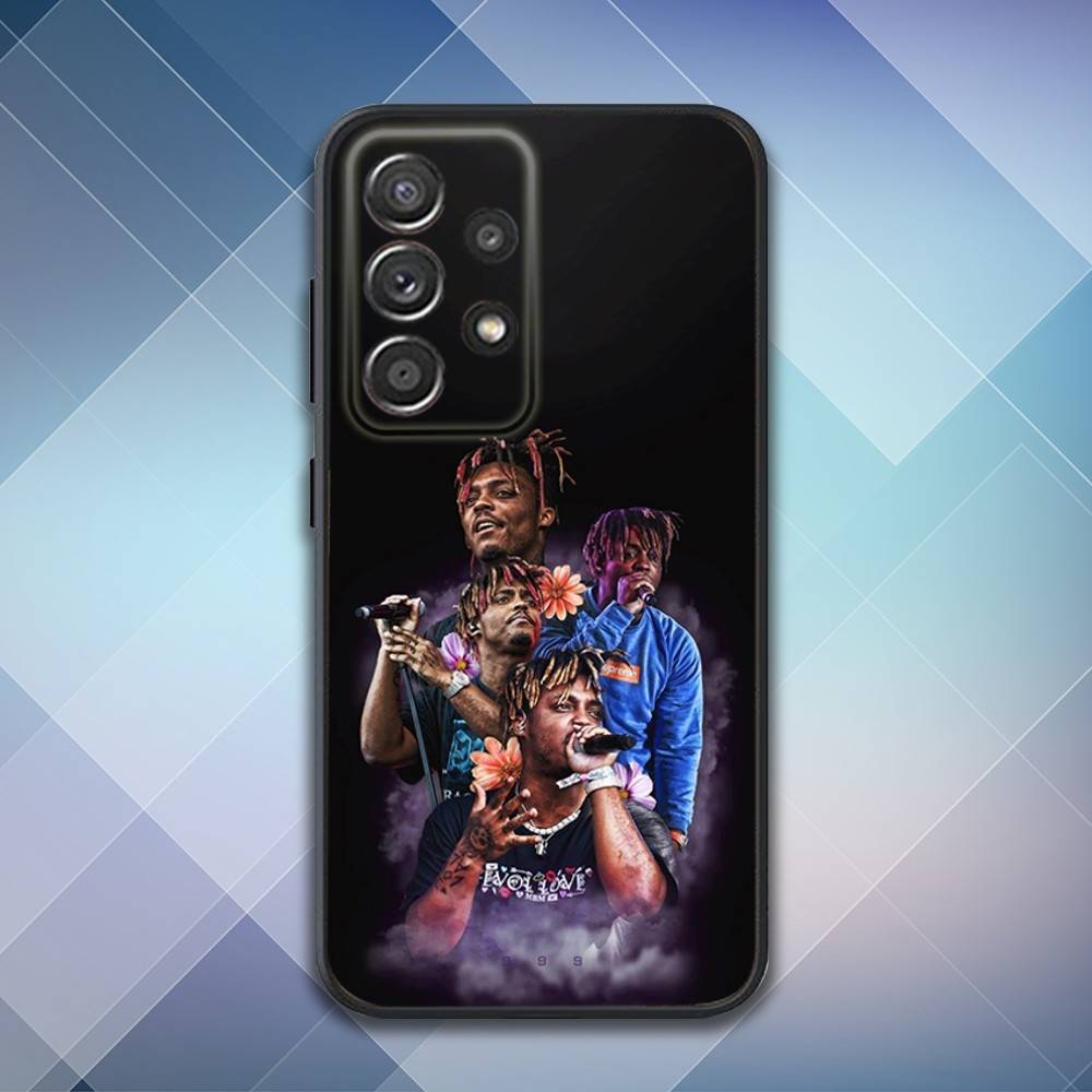Rapper 999 J-Juice W-WRLD Phone Case For Samsung S25,S24,S21,S22,S23,S30,Ultra,S20,Plus,Fe,Lite,Note,10,9,5G Black Cover