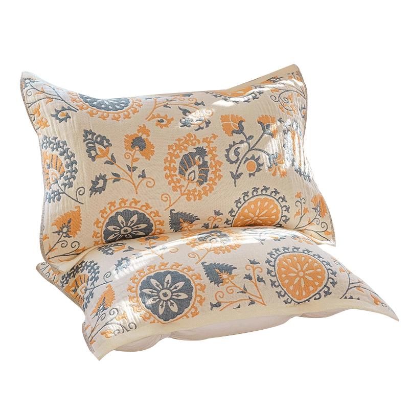 Muji Style Cotton Gauze Pillow Towel (Pair) 52x75cm (Pair)