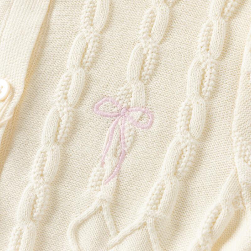 DAVE & BELLA Girls' Long-Sleeve Knit Cardigan Sweater