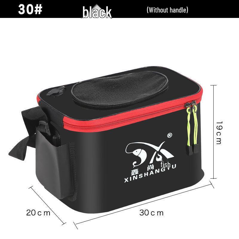 Zusammenklappbare Lebendköderbox zum Angeln - Verdickter Fischbehälter und Zubehör.