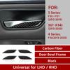 Car Door Bowl Sticker Door Pull Handles Decal Carbon Fiber for BMW F30 F31 F34 3GT F32 F33 F36 3 4 Series 2013- Accessories