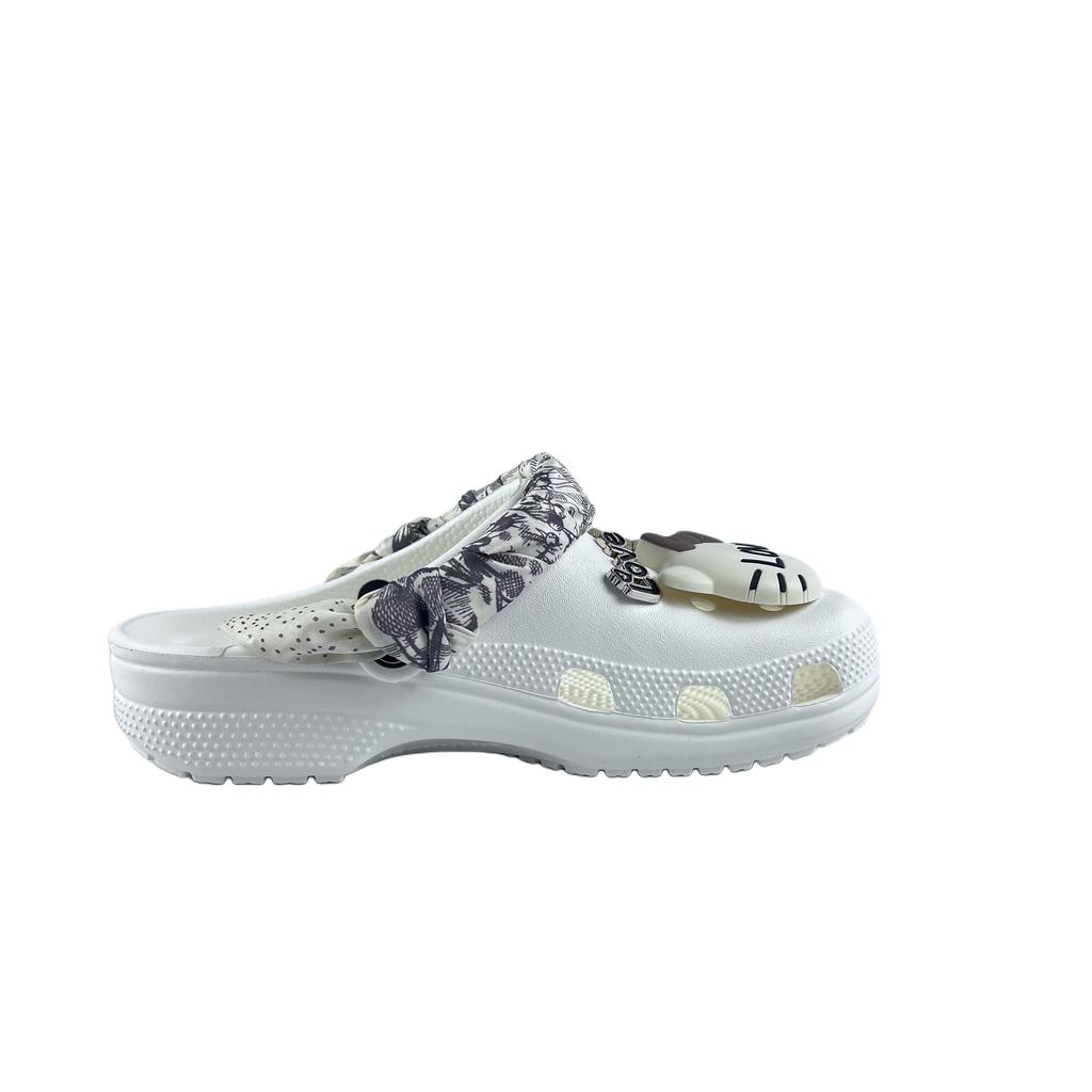 Crocs Classic clog EVA Elegant Fashion and Versatile Comfortable and Casual Hole Shoes Unisex White