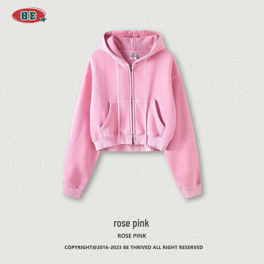 BE Women's 2024 Autumn/Winter Fashion: Hot Girl Washed Cardigan Suit & Short Sports Sweater Dress.
