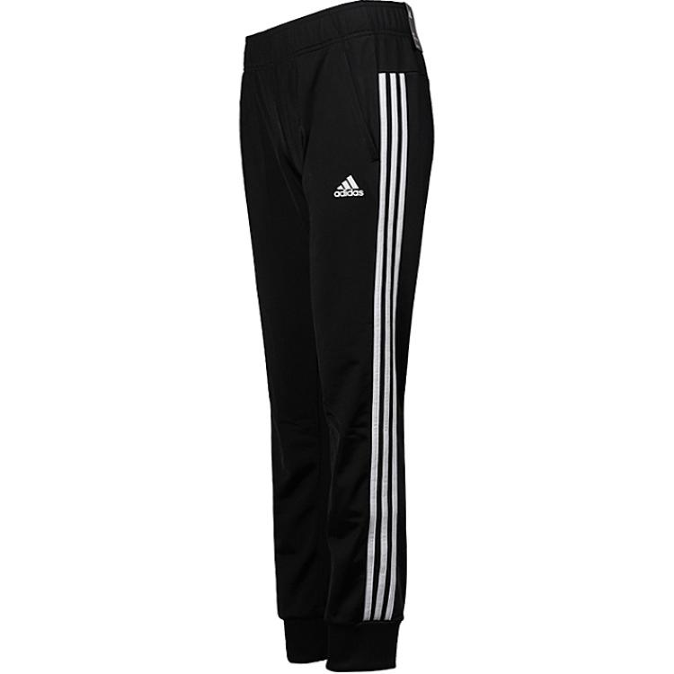 Adidas D2M Cuff PT Knitted Comfortable Fashion Striped Casual Pants Women Bottoms Black BK4638