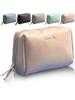 In Freestanding Triangular Makeup Cosmetic Stylish and Large Small [Featured Magazines] Pouch, Pouch, Cute, Capacity, Portable, Women's, RIMINA, Pink,
