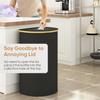 Large Capacity Waterproof Foldable Laundry Hamper with Tidy Basket Frame for Dirty Clothes and Kitchen Storage