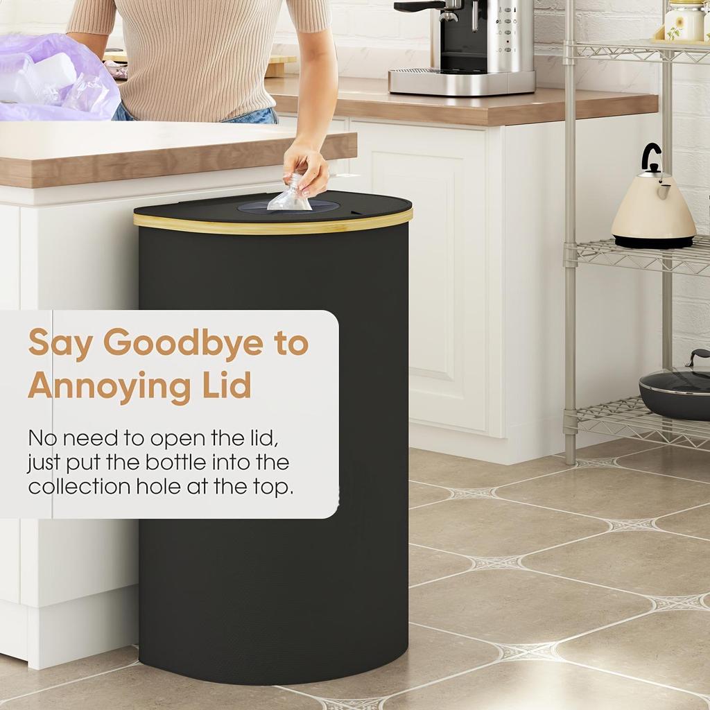 Large Capacity Waterproof Foldable Laundry Hamper with Tidy Basket Frame for Dirty Clothes and Kitchen Storage