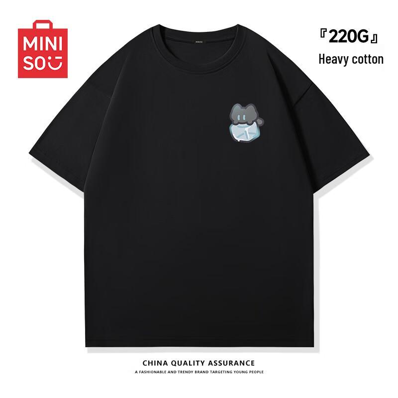 MINISO Youth Heavyweight Pure Cotton Graphic Tee 4XL