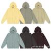 Unisex Oversized Hooded Zip-Up Sweatshirt With 3D Silicone Letter Print Streetwear Casual Fall