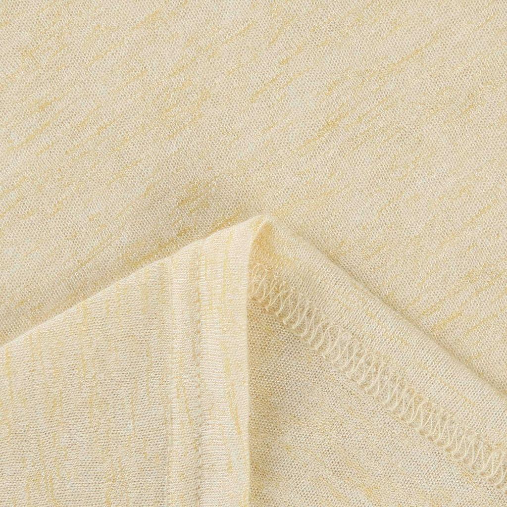 Women's Fashion Solid Color Knitted T-Shirt Tops Bottoming Shirt