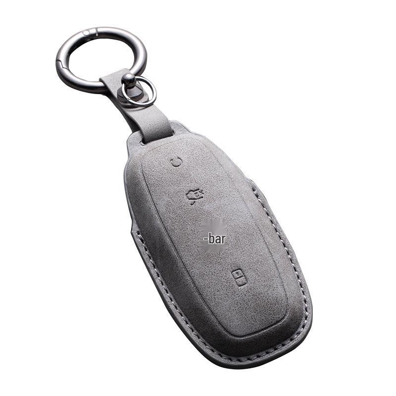 2022 Denza D9 Key Case: Woolen Leather Full Cover for Model N7 EV/DM-i PHEV