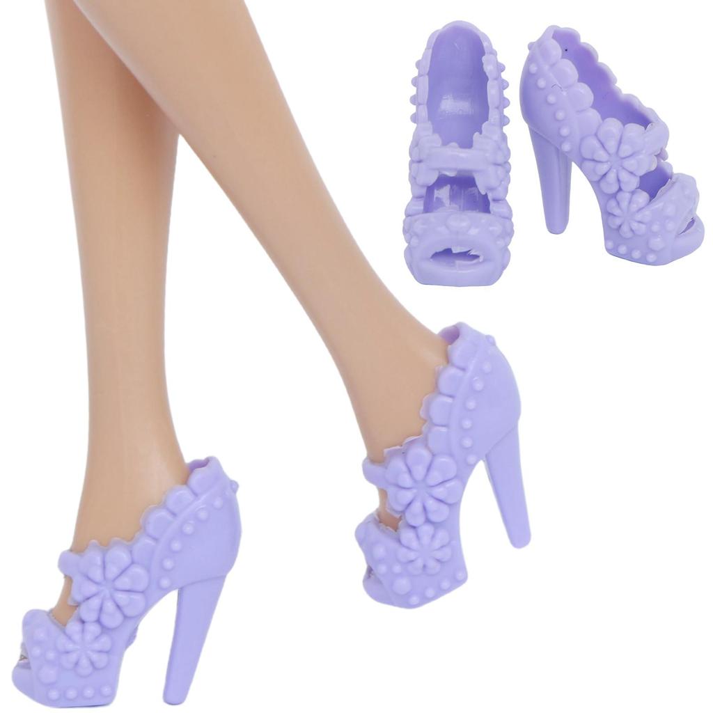 Mixed Style 11.5'' Girl Doll Shoes Sandal Boots Slipper Mini High Heel Shoes for 30cm Doll Accessories Toy