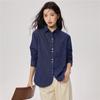 Giordano Women's Loose-Fit Long Sleeve Denim Shirt