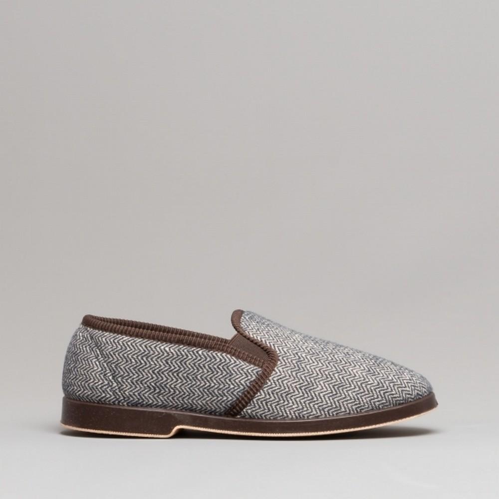 GBS Stafford Mens Twin Gusset Slipper / Mens Slippers