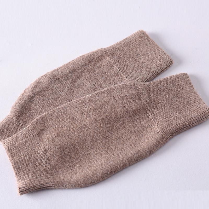 Soft And Comfortable Cashmere Women'S Half Finger Gloves - Warm Knit Wristbands Warm And Stretchy For Casual Outings