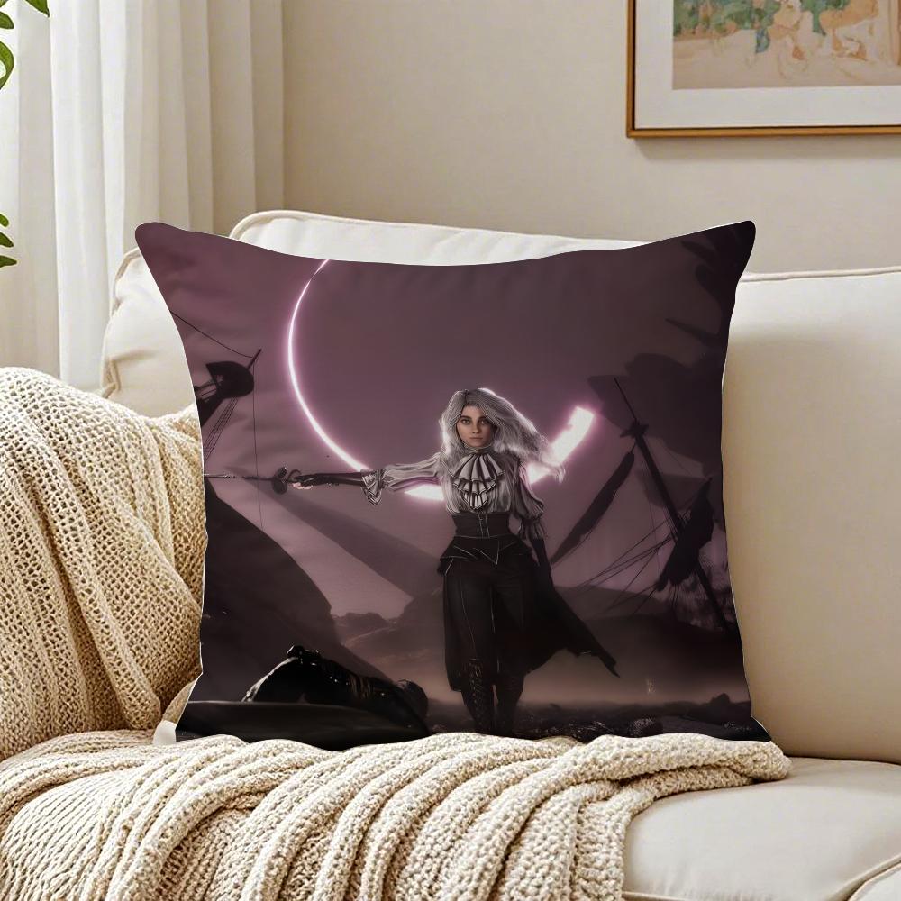 game exploratory CClair OObscur EExpedition 33 Cushion Cover Pillowcase Antidustmite living Room Sofa Decor Cushion Room
