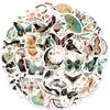 50 Sheets Of Retro Style Graffiti Stickers For Guitar Notebook And Luggage Waterproof Diy Decor