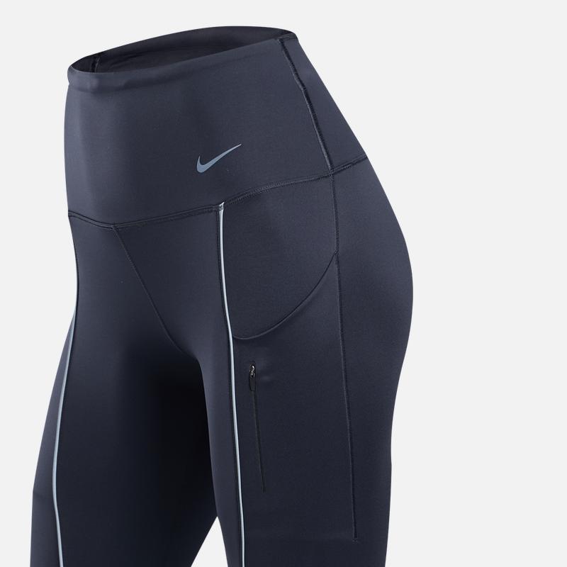 Nike Go Dri-Fit Damen Sports Series Logo Schnelltrocknend High-Waist Tight Sportleggings Damen Leggings Schwarz FZ0006-010