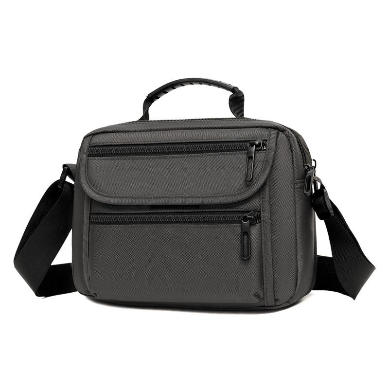 New Men's Bag Simple Trend Shoulder Messenger Bag Casual Men's Handbag Business Solid Color Shoulder Bag