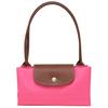 Longchamp Le Pliage 28 Button Zipper Closure Long Handle Leather Dumpling Shoulder Tote Bag Small Women handbags Pink 2605089P73