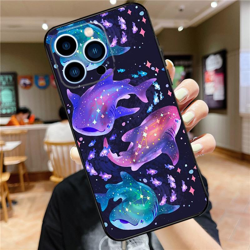 

Sea Whale Narwhals Case For iPhone 17 16 15 13 12 11 14 Pro Max Mini Plus 16e 17 Air Bumper Cover Accessories iPhone 13