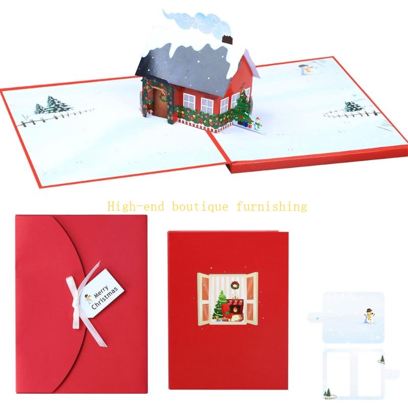 Glowing Christmas Greeting Card Illuminated LED Holiday Greeting Card Christmas Invitation for Holiday Celebration