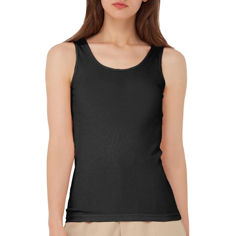 

GUNZE Майка носимая L Tuche, Косметика, 100% хлопок, TC4054, Женская, Черная, чёрный