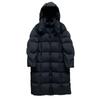 White Duck Down Puff Down Jacket Women's Medium and Long Over-knee Thickened Hooded Winter New Loose Warm Jacket