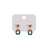 2 Pcs Christmas Tree Xmas Dangle Eardrop Christmas Elk Santa Claus Earrings  Gifts
