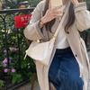 Commuter Tote Bag with Fashionable Texture, Simple Bag, Women's Niche Design, Soft Single Shoulder Crossbody Bag