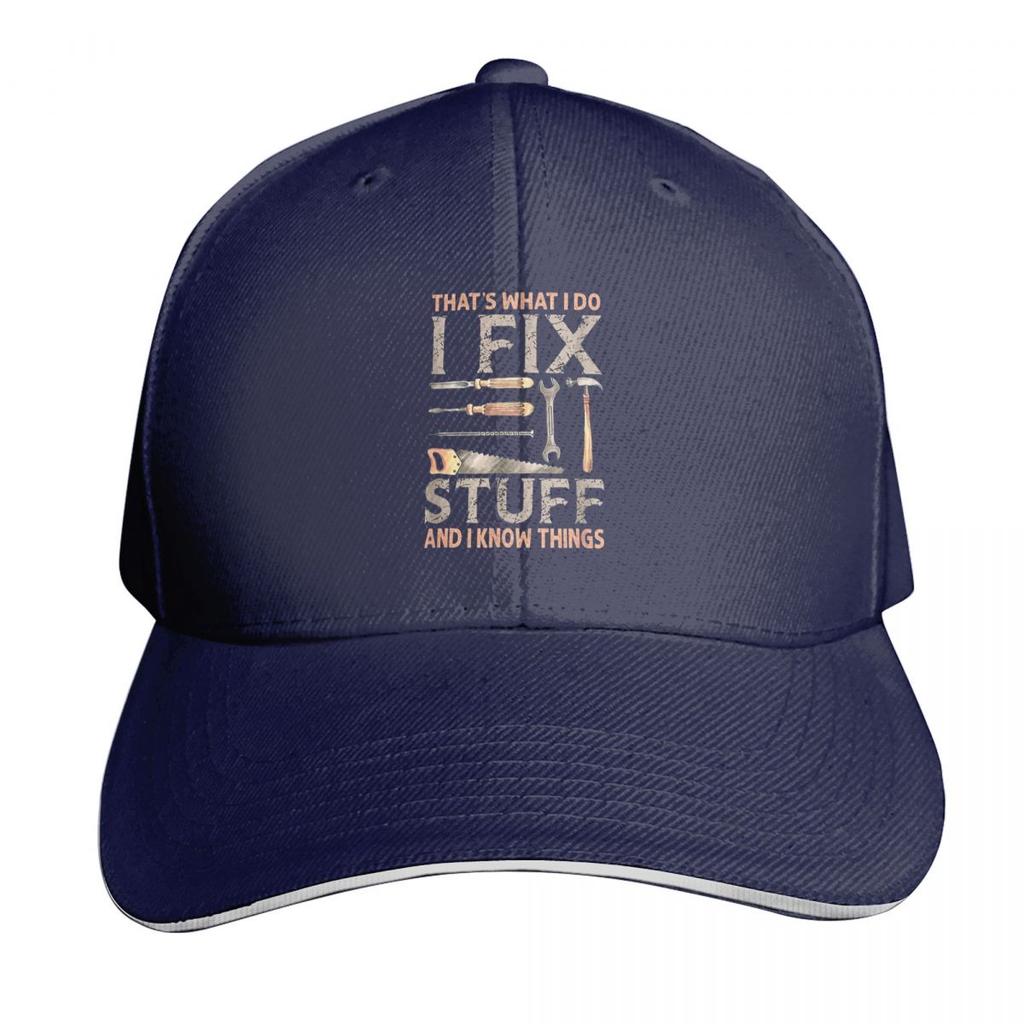 Thats What I Do I Fix Stuff And I Know Things Cap Casual Baseball Caps Adjustable Hat Hip Hop Summer Unisex Baseball Hats
