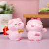 Cartoon Pig Statue Cute Miniatures Figurine Cake Decoration Couple Piggy Ornament  Home