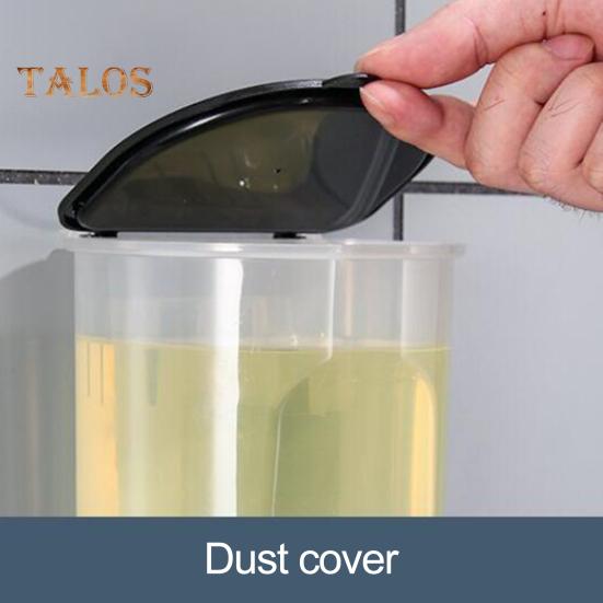 2 buc. Sticle de ulei de 600 ml Distribuitor de ulei transparent montat pe perete Recipient de condimente rezistent la scurgeri de capacitate mare pentru bucătărie