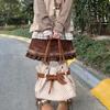 Vintage Polka Dot Canvas Tote Bag With Bow Detail Large Capacity Korean Style Shoulder Bag Daily Commut School Handbag For Women