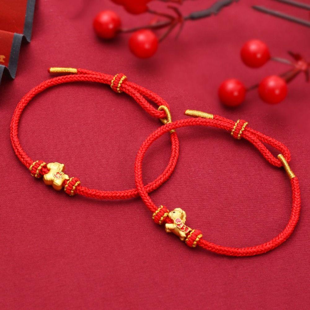 Wristband Horse Bead Bracelet Blessing Lucky Pony Fortune Bracelet Spring Festival