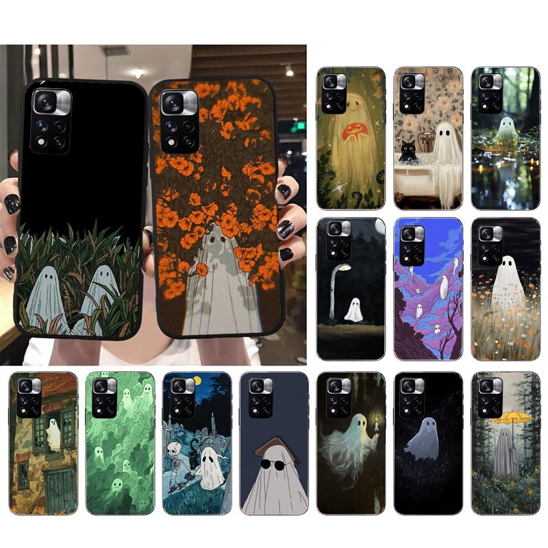 Phone Case For Xiaomi Poco C71 15T 14T Pro Redmi note 15 14 14 13 Pro Redmi A5 15C 13C Cute Cartoon Ghost