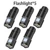 Powerful LED Flashlight Mini Lantern Super Bright Cap Clip Lamp Light USB Rechargeable Torch Waterproof Camping Fishing Outdoor
