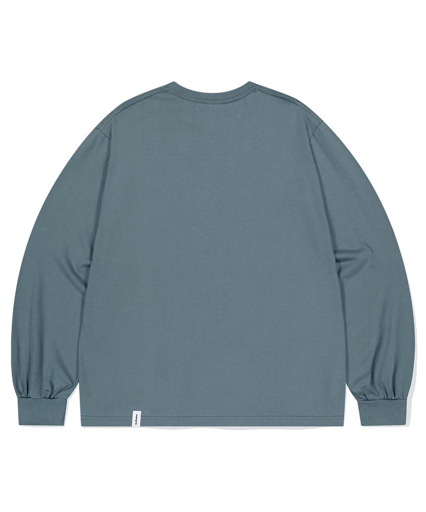 MAHAGRID It’S Time To Ls Tee Gray(Mg2Efmt564A)